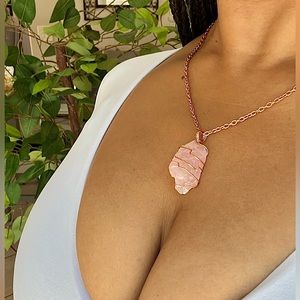 One of a Kind, Rose Quartz Necklace